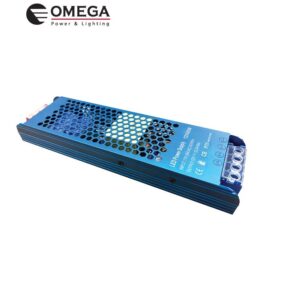 שנאי מתכת צר 12V, זרם 33.5A, הספק 400W, מבית OMEGA